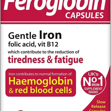 کپسول فروگلوبین ویتابیوتیکس Vitabiotics Feroglobin 30 Capsules | اصل انگلیس | تقویت انرژی و رفع کم‌خونی
