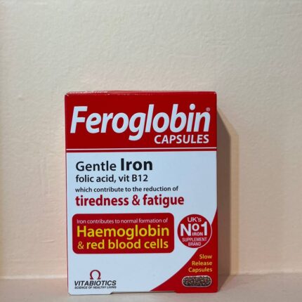 کپسول فروگلوبین ویتابیوتیکس Vitabiotics Feroglobin 30 Capsules | اصل انگلیس | تقویت انرژی و رفع کم‌خونی