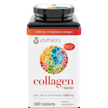 قرص کلاژن یوتئوری Collagen + Biotin (بسته ۳۹۰ عددی)
