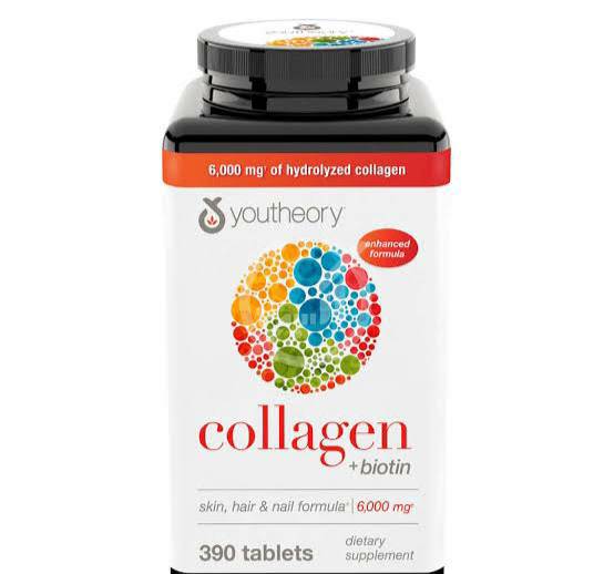کلاژن یوتِبری قرص کلاژن یوتئوری Collagen + Biotin (بسته ۳۹۰ عددی)