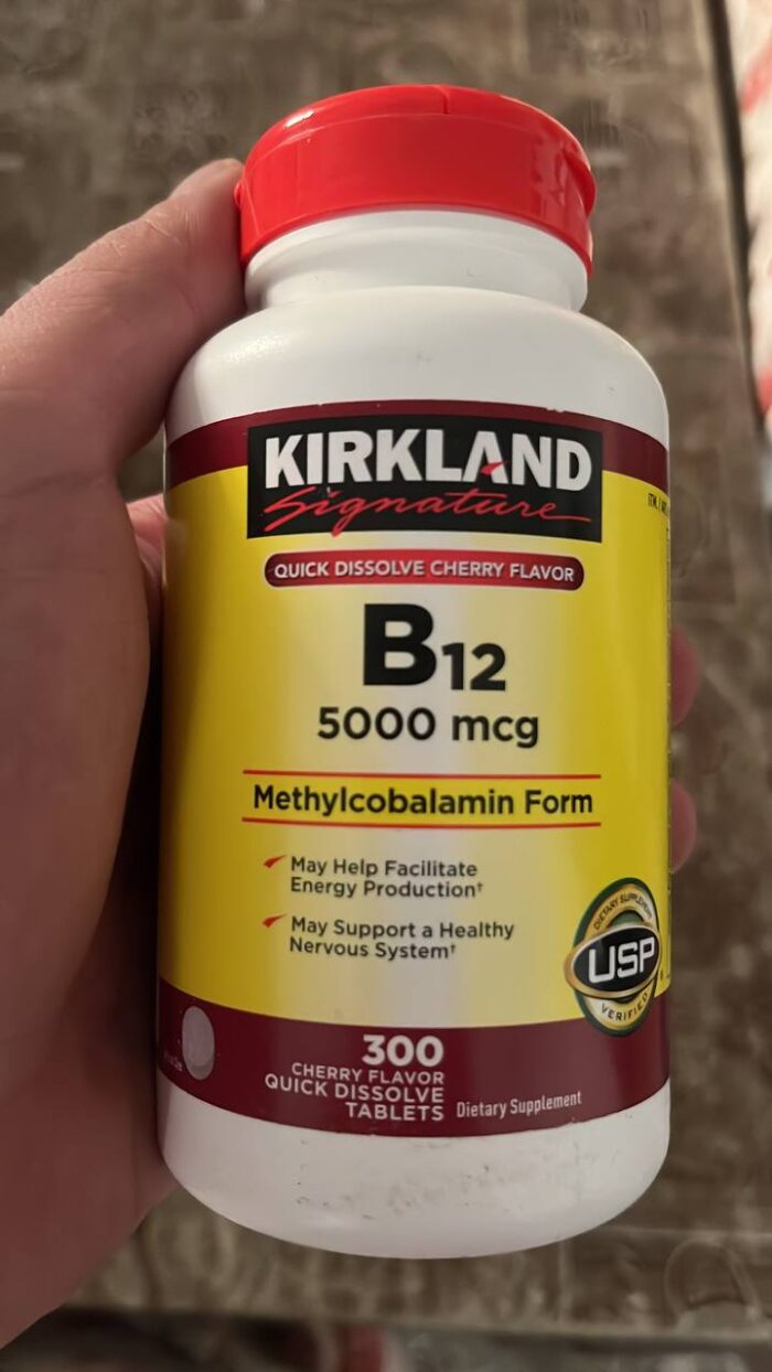 ویتامین B12 کرکلند 5000 میکروگرم | مکمل انرژی، تمرکز و سلامت عصبی