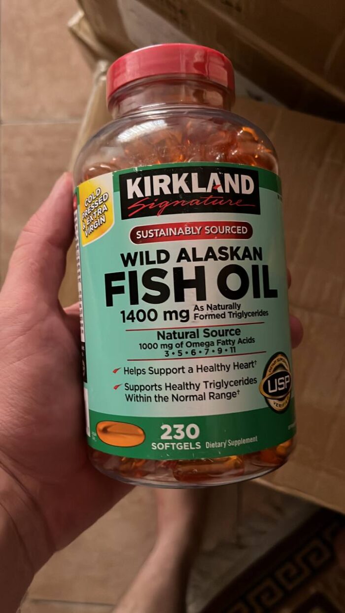 روغن ماهی آلاسکا وحشی کرکلند 1400 میلی‌گرم – 230 عدد | امگا 3 خالص و فوق‌قوی ساخت آمریکا