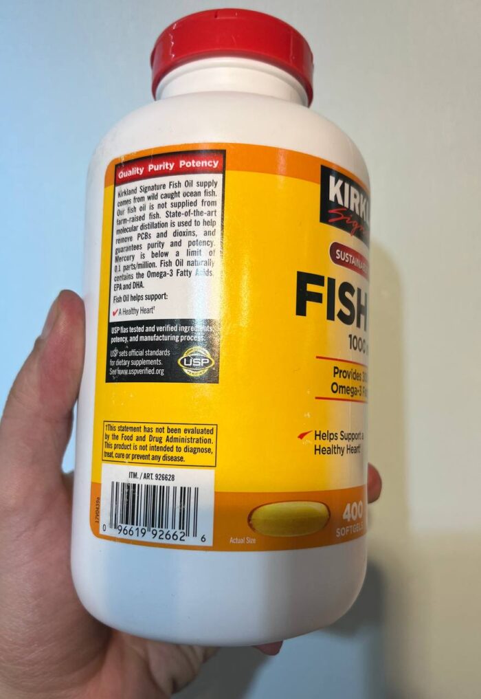 کپسول روغن ماهی کرکلند 1000 میلی گرمی | Kirkland Fish Oil 1000mg